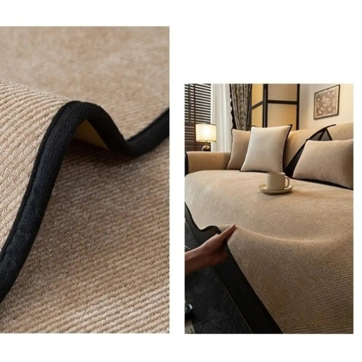 Comprar capa para sofá chenille antiderrapante textura macia 2 e 3 lugares proteção premium barato