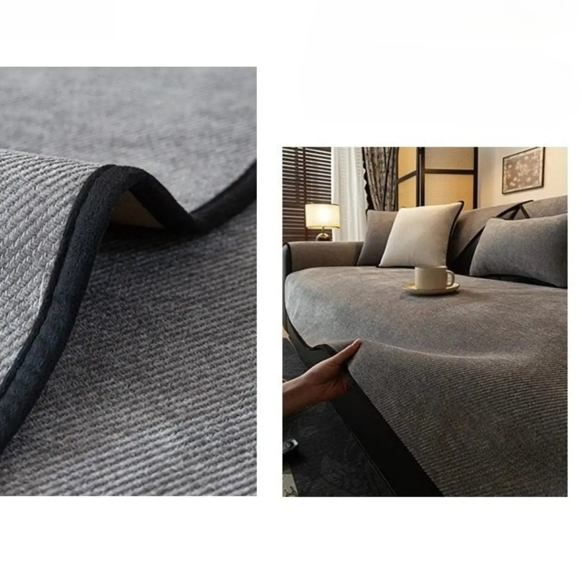 Comprar capa para sofá chenille antiderrapante textura macia 2 e 3 lugares proteção premium barato