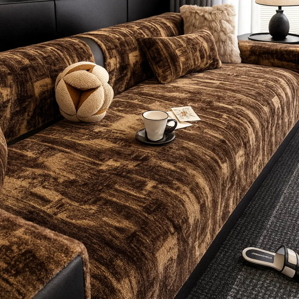 Comprar capa de sofá antiderrapante aveludado tecido grosso protetor premium para sala barato em promoção