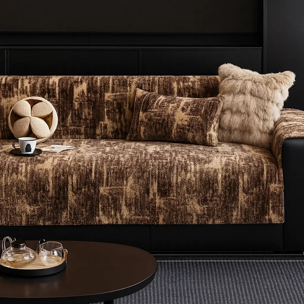 Comprar capa de sofá antiderrapante aveludado tecido grosso protetor premium para sala barato em promoção