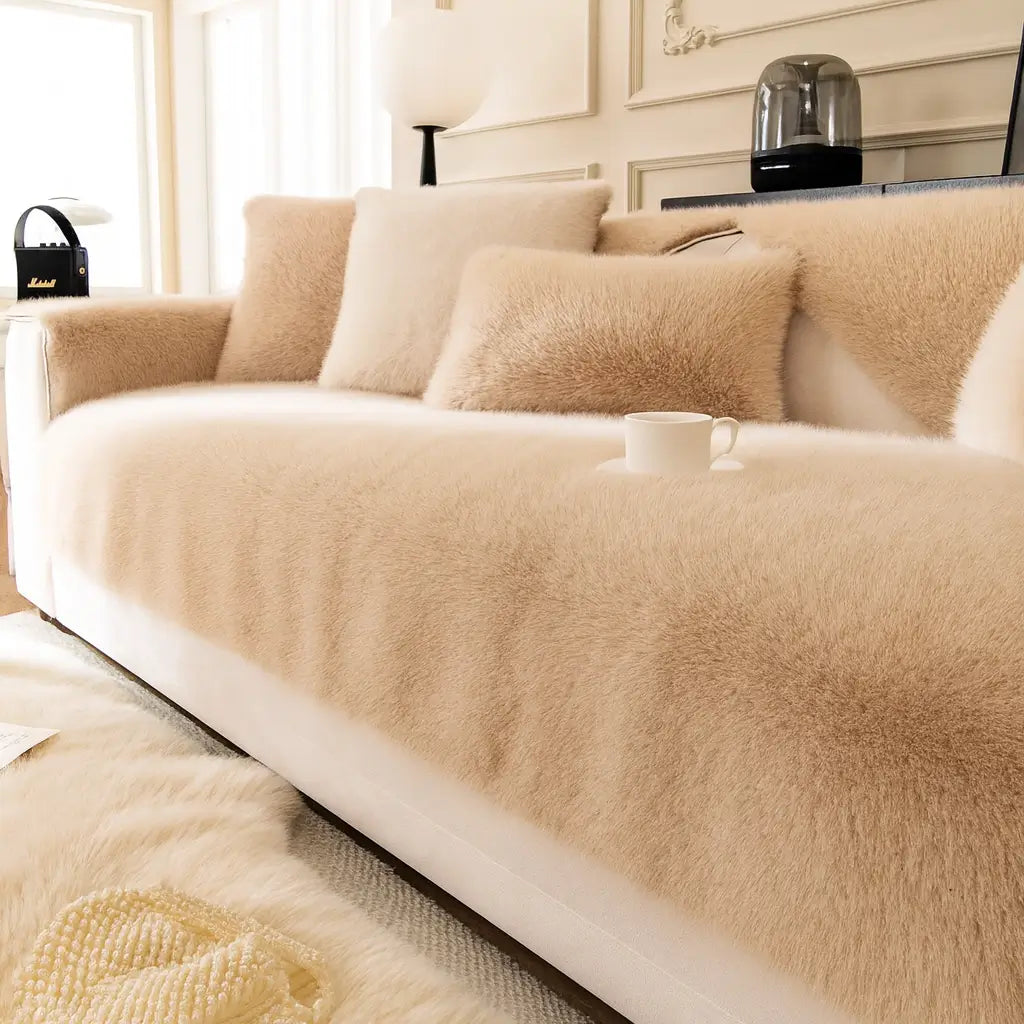 Comprar capa de sofá antiderrapante pelo veludo felpudo proteção pets lavável máquina barato promoção