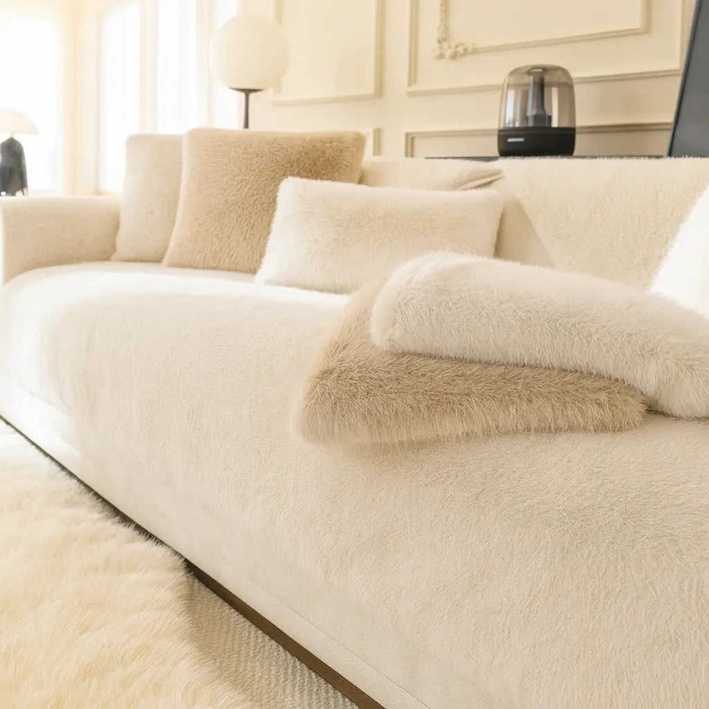 Comprar capa de sofá antiderrapante pelo veludo felpudo proteção pets lavável máquina barato promoção