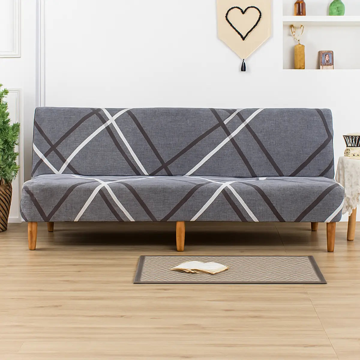 Capa para sofá cama malha premium renovação visual instantânea 2 e 3 lugares transformação decorativa