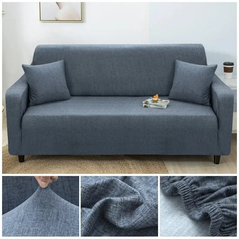 Comprar capa para sofá elástica spandex premium universal 1 2 3 lugares proteção total barato