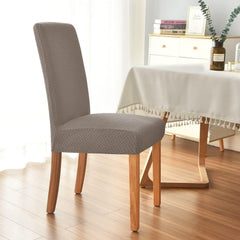 Capas de Cadeiras Polideia: Design sofisticado, material premium. Proteção e elegância para sua sala de jantar. Descubra o luxo acessível
