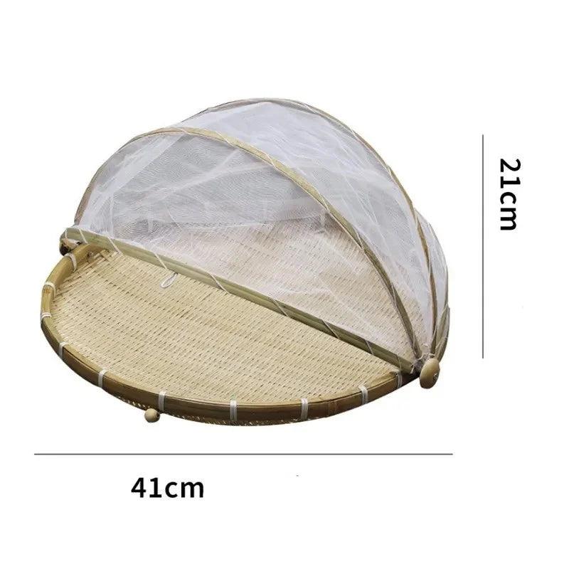 Explore a versatilidade do Cesto de Bambu: elegante, leve e perfeito para piqueniques ao ar livre e armazenamento de alimentos frescos