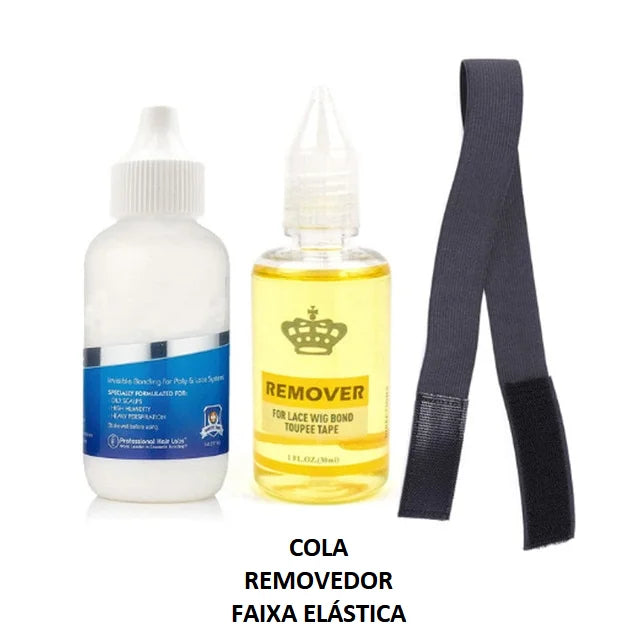 Garanta o look perfeito o dia todo com a Cola para Lace à Prova D'água - resistente e segura para perucas e apliques!