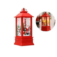 Lanterna Natalina brilhante com vela LED segura