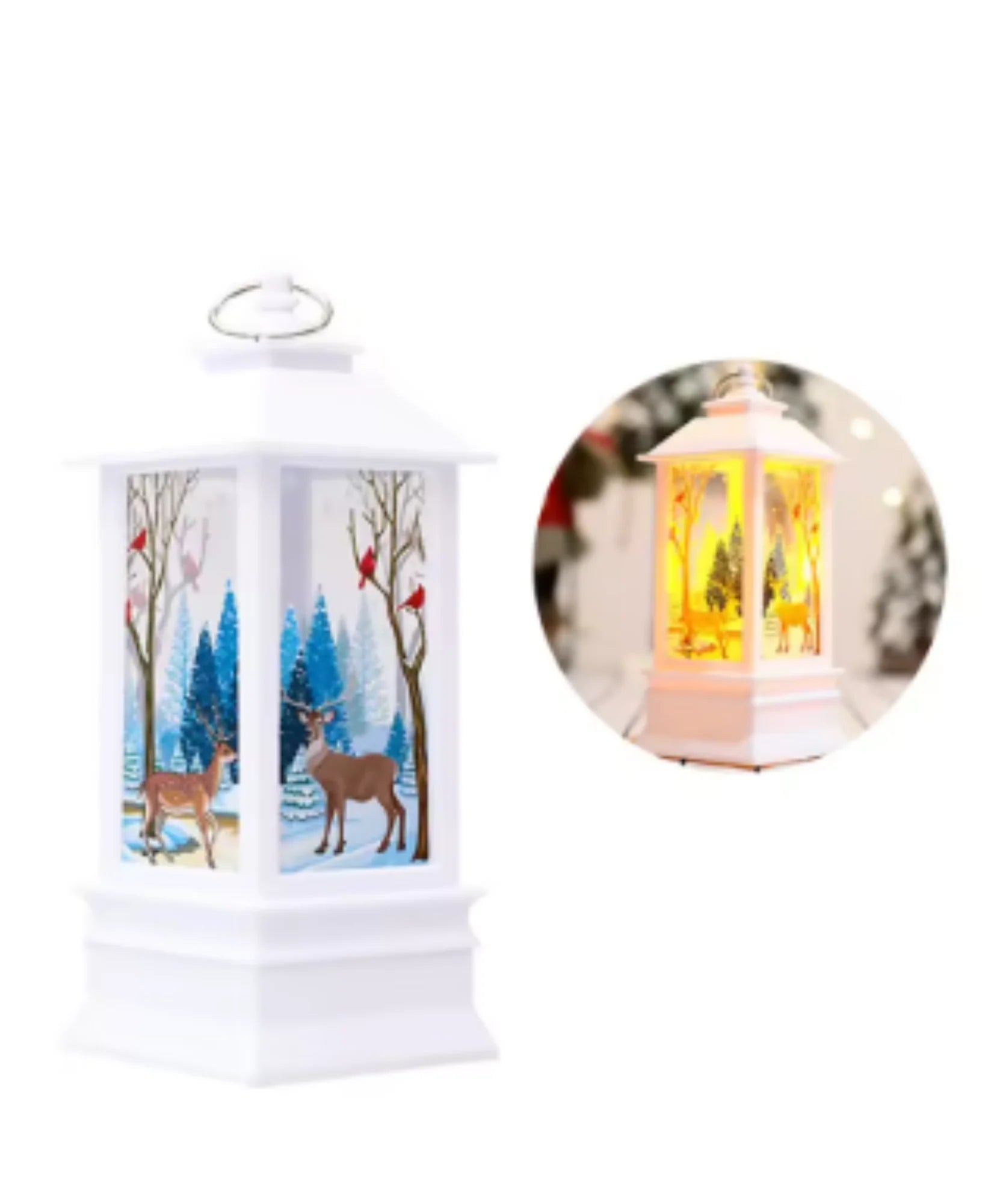  Comprar enfeite de natal LED lanterna decorativa premium para mesa escritório casa ambiente festivo barato promoção