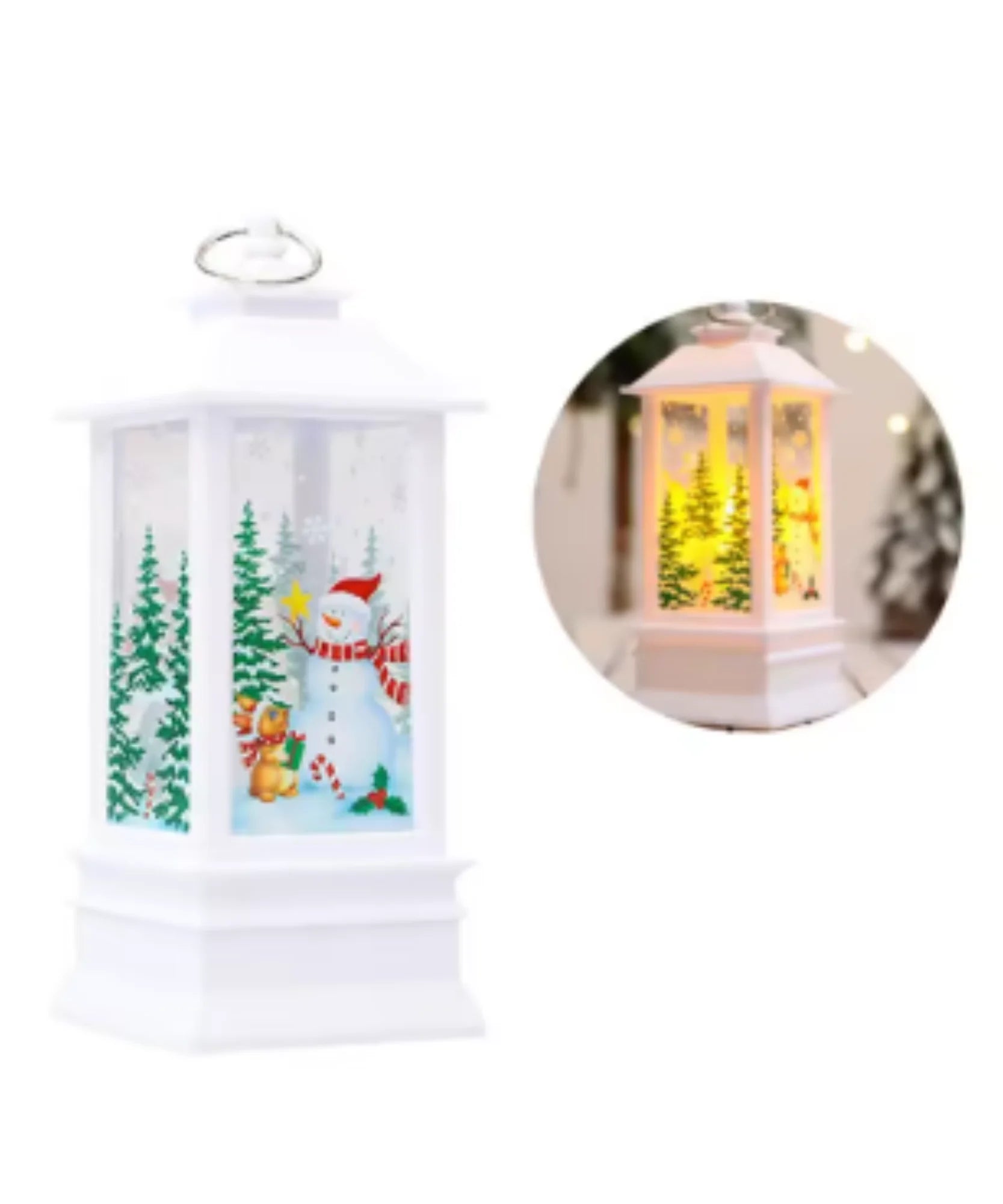  Comprar enfeite de natal LED lanterna decorativa premium para mesa escritório casa ambiente festivo barato promoção