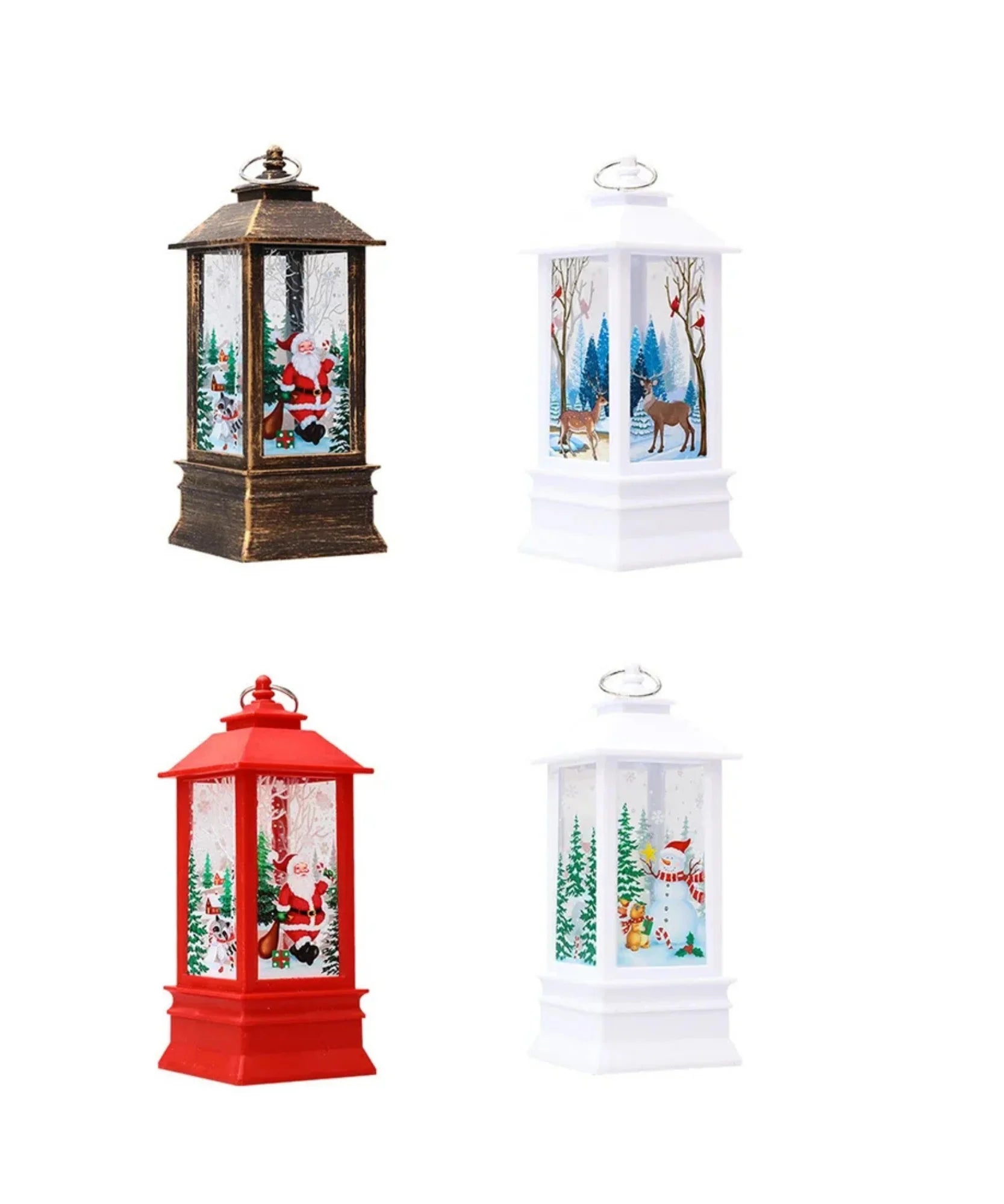  Comprar enfeite de natal LED lanterna decorativa premium para mesa escritório casa ambiente festivo barato promoção