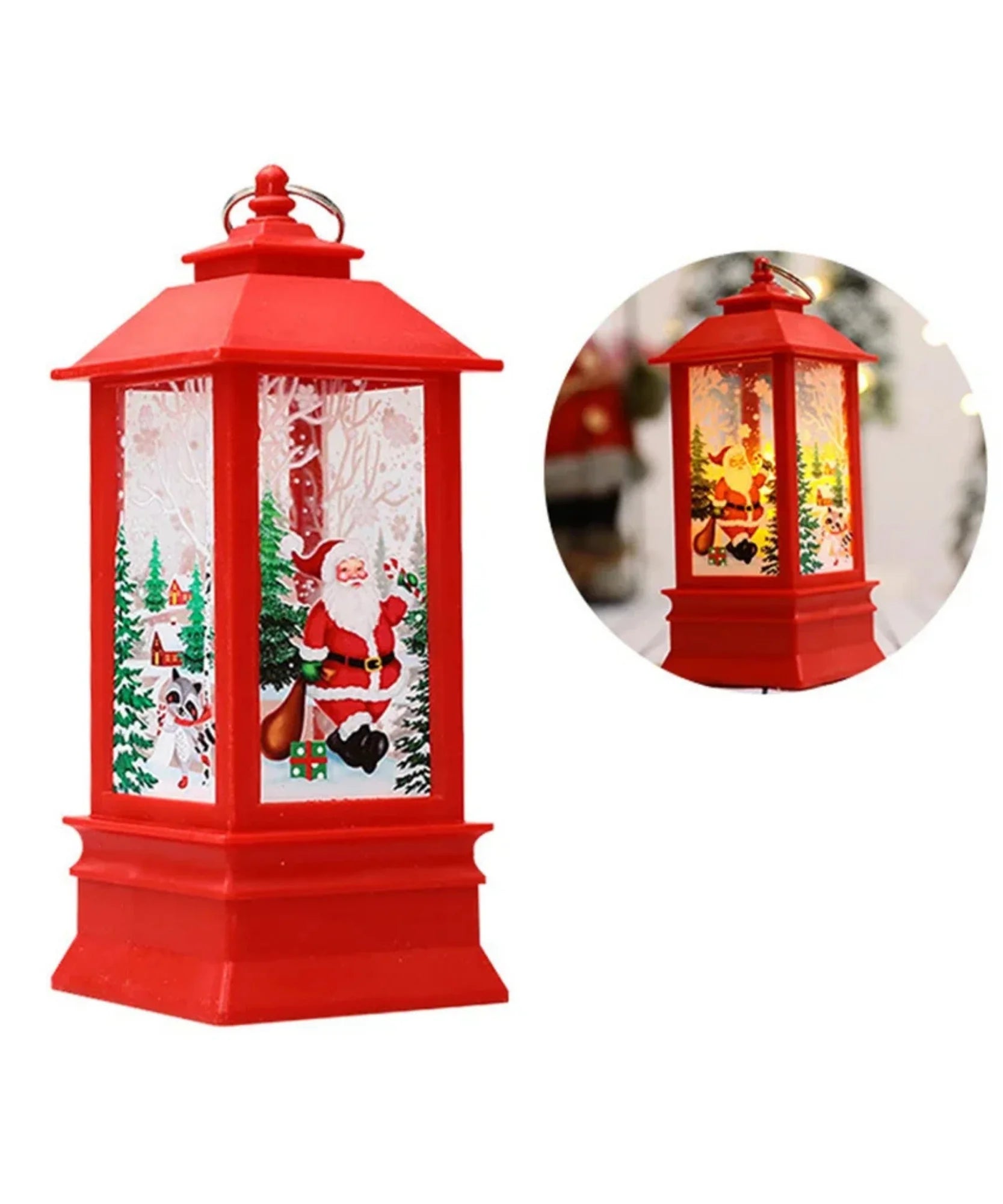  Comprar enfeite de natal LED lanterna decorativa premium para mesa escritório casa ambiente festivo barato promoção