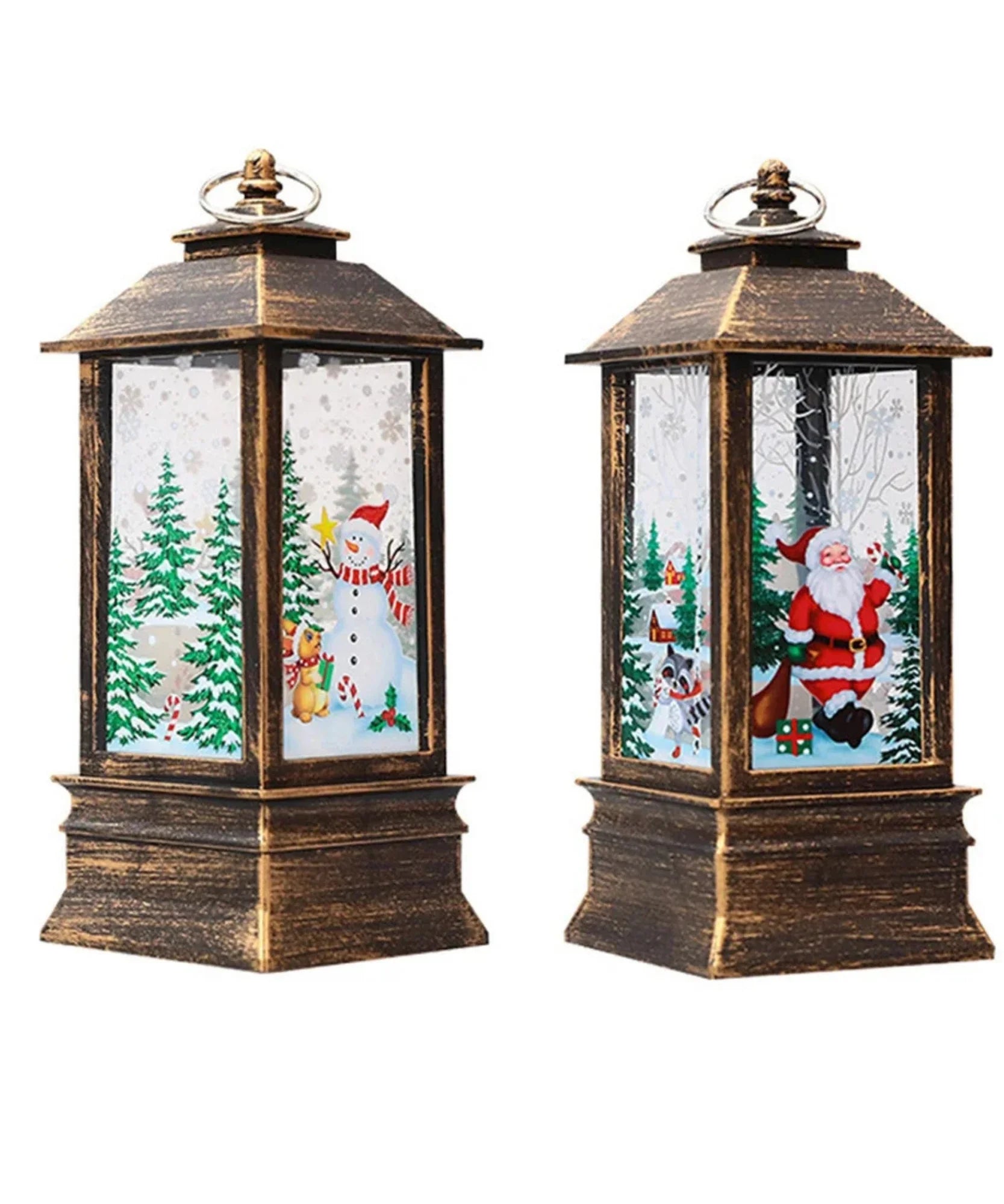  Comprar enfeite de natal LED lanterna decorativa premium para mesa escritório casa ambiente festivo barato promoção