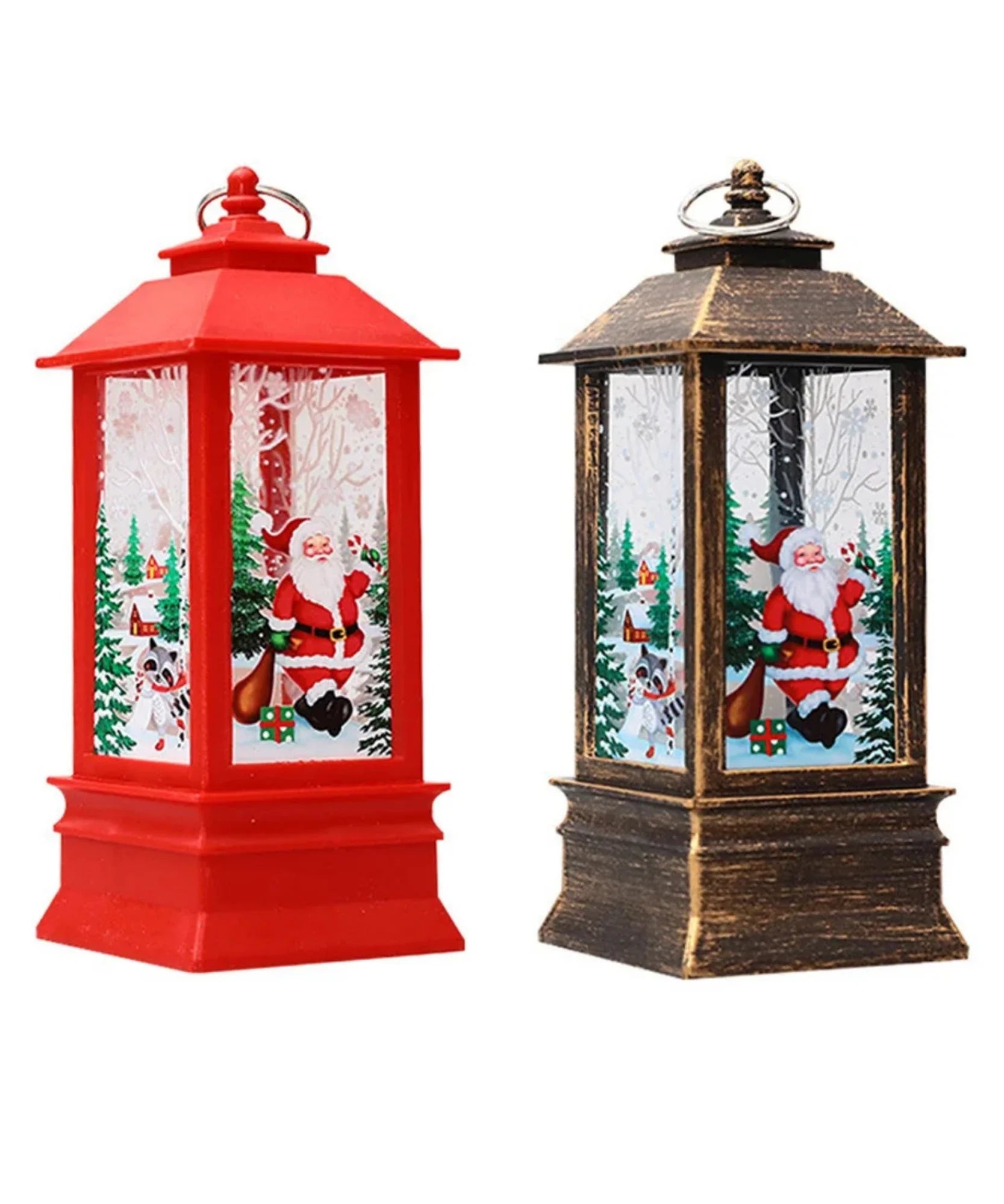  Comprar enfeite de natal LED lanterna decorativa premium para mesa escritório casa ambiente festivo barato promoção