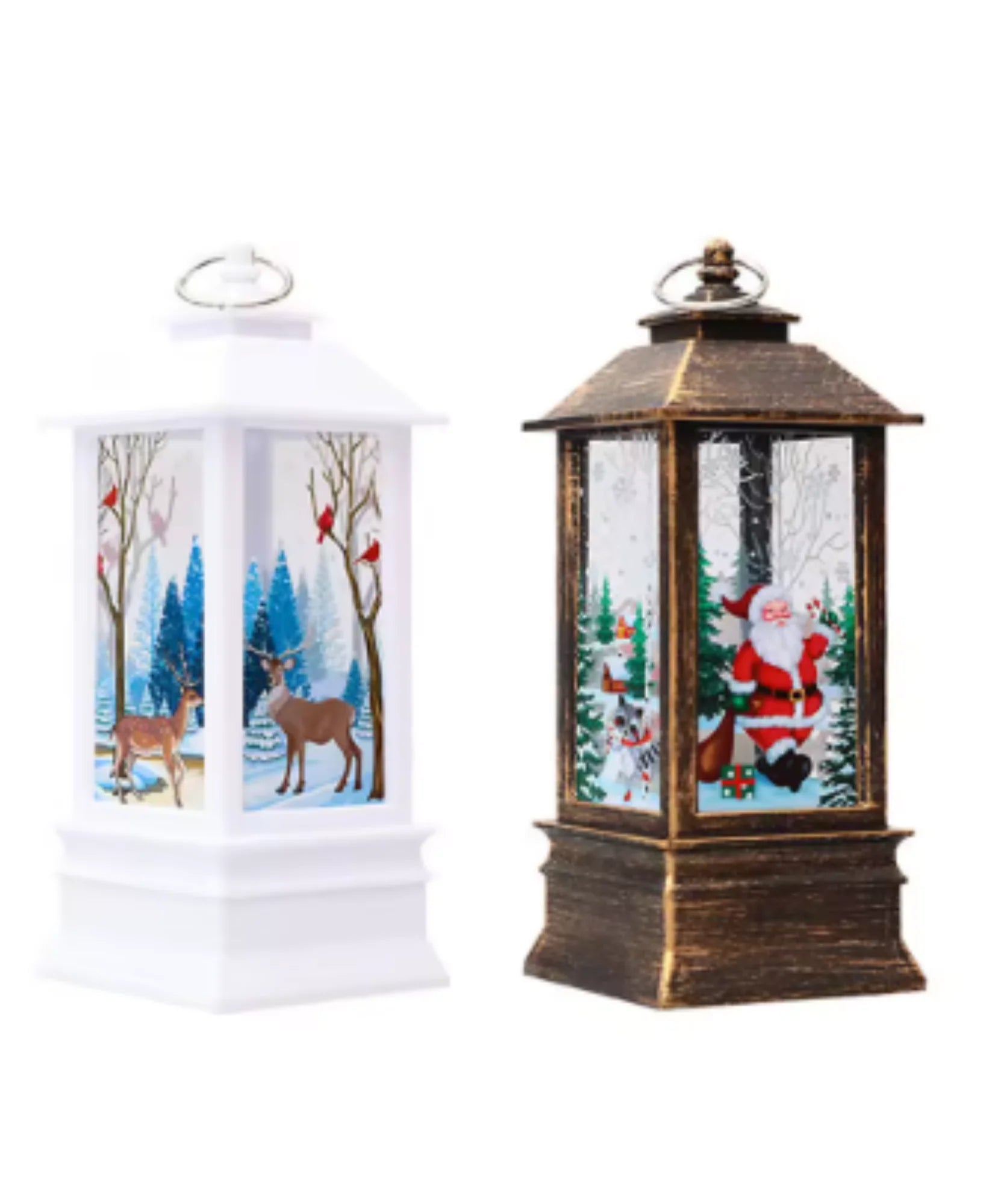  Comprar enfeite de natal LED lanterna decorativa premium para mesa escritório casa ambiente festivo barato promoção