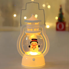 Comprar enfeite natal LED luminária lanterna decorativa mesa papai noel boneco neve árvore natal barato frete grátis POLIDEIA