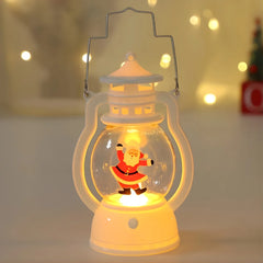 Comprar enfeite natal LED luminária lanterna decorativa mesa papai noel boneco neve árvore natal barato frete grátis POLIDEIA
