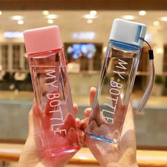 Garrafa de Água 450ml Quadrada - Polideia Garrafa de Água 450ml Quadrada - undefined