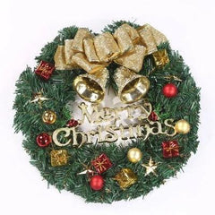 Guirlanda de Natal para Porta: Encante com o design festivo de frutas vermelhas, pinhas e laços. Perfeita para interior e exterior.