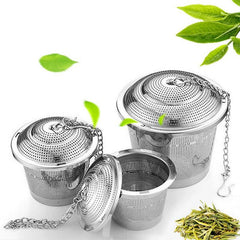 Infusor de Chá em Aço Inoxidável com Corrente - Infusão Perfeita e Sustentável

