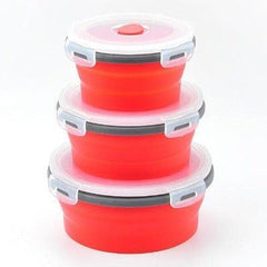 Polideia comprar melhor Conjunto de 4 Potes de Silicone Dobrável Retrátil barato