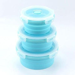 Polideia comprar melhor Conjunto de 4 Potes de Silicone Dobrável Retrátil barato