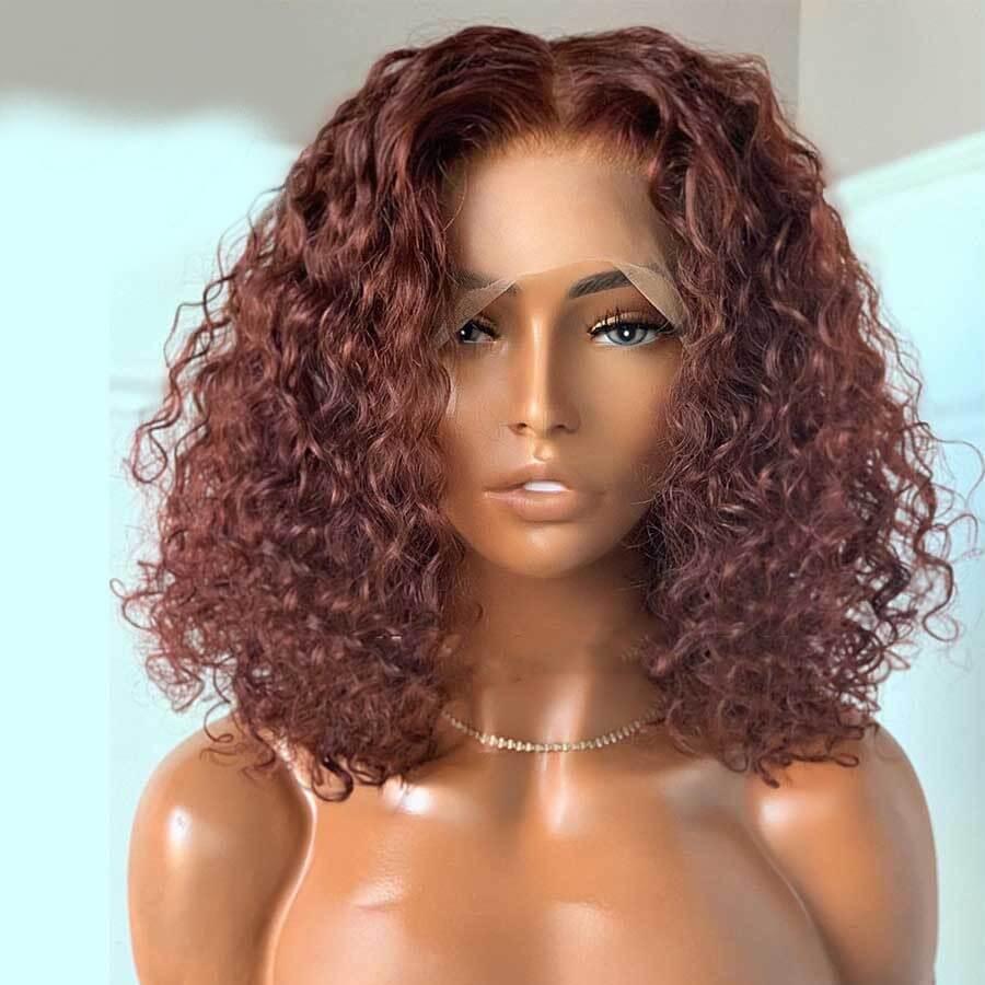 Lace Front 100% Cabelo Humano Cacheado Curto - Polideia