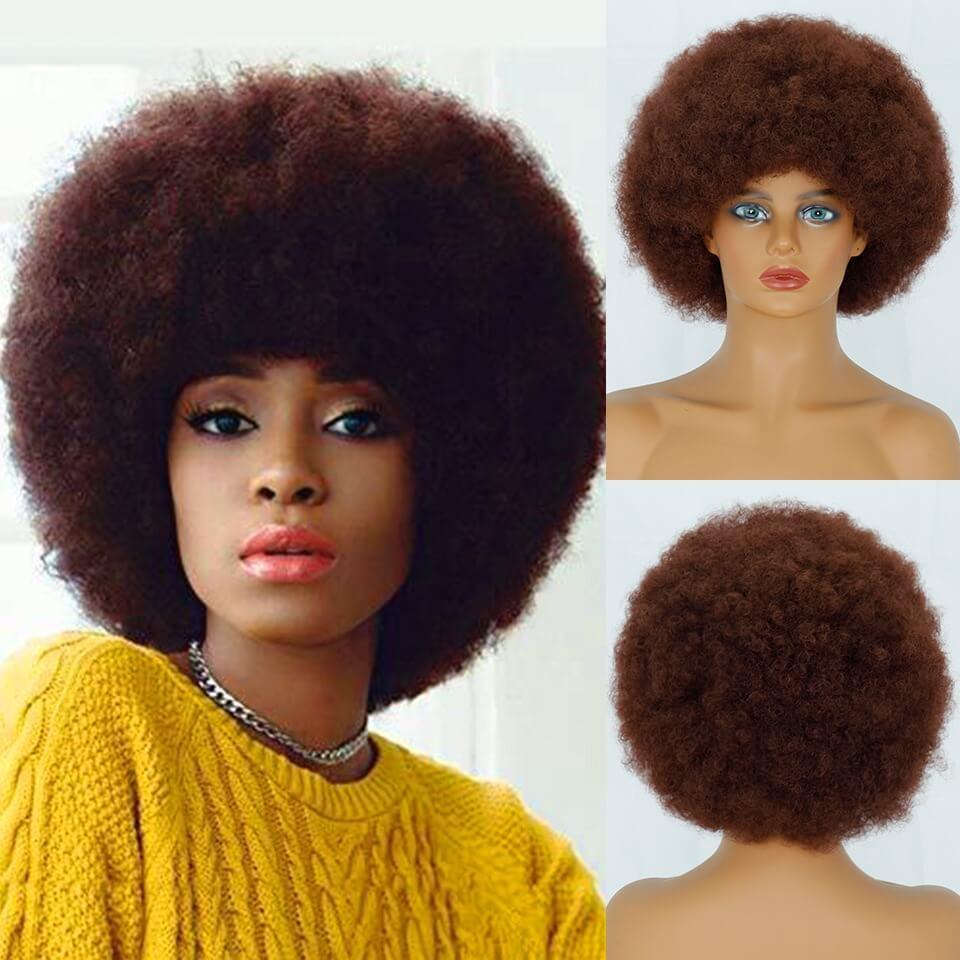 Lace Peruca Cabelo Afro Curto - Polideia