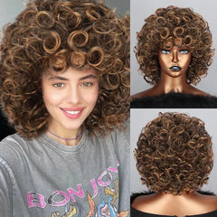 Polideia Lace Cabelo Humano Cacheado Curto barato lace front cia dos cabelos onde comprar lace peruca lace wigs