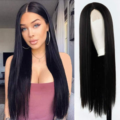 Lace Peruca Cabelo Longo Liso - Polideia