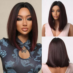 Lace Peruca Cabelo Médio Liso - Polideia
