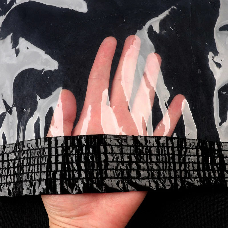 Comprar lona transparente para varanda pergolado 95% transparência impermeável com ilhós proteção chuva vento barata promoção