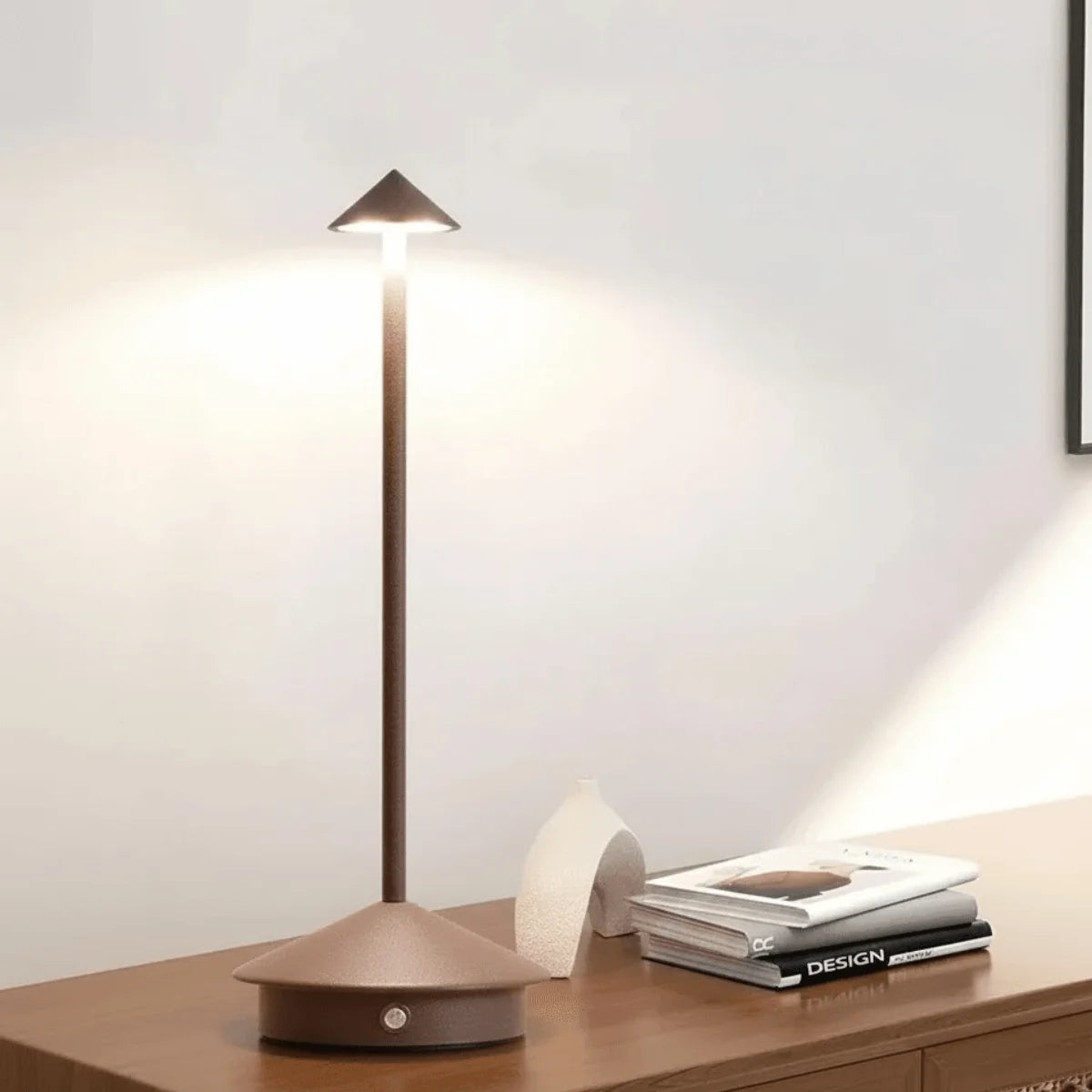 Comprar luminaria cogumelo mesa recarregável led touch 3 tons bateria portátil quarto escritório minimalista barato em promoção POLIDEIA