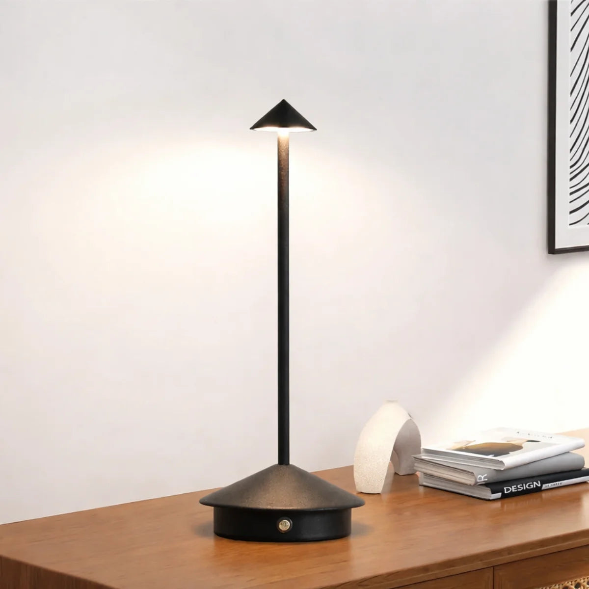 Comprar luminaria cogumelo mesa recarregável led touch 3 tons bateria portátil quarto escritório minimalista barato em promoção POLIDEIA