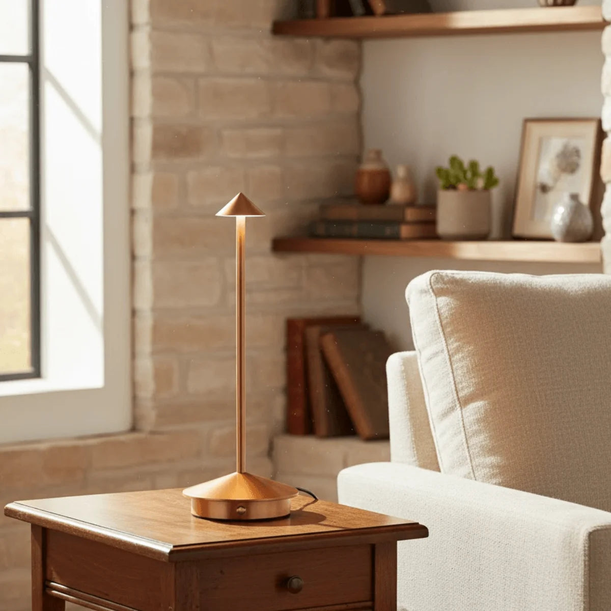 Comprar luminaria cogumelo mesa recarregável led touch 3 tons bateria portátil quarto escritório minimalista barato em promoção POLIDEIA
