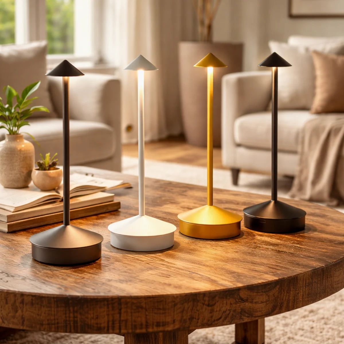 Comprar luminaria cogumelo mesa recarregável led touch 3 tons bateria portátil quarto escritório minimalista barato em promoção POLIDEIA