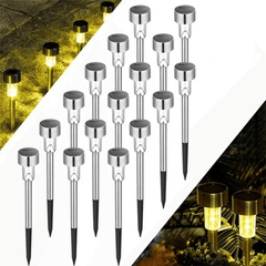 Luminária Solar De Jardim para Caminho - Polideia Luminária Solar De Jardim para Caminho - Amarela 1PC