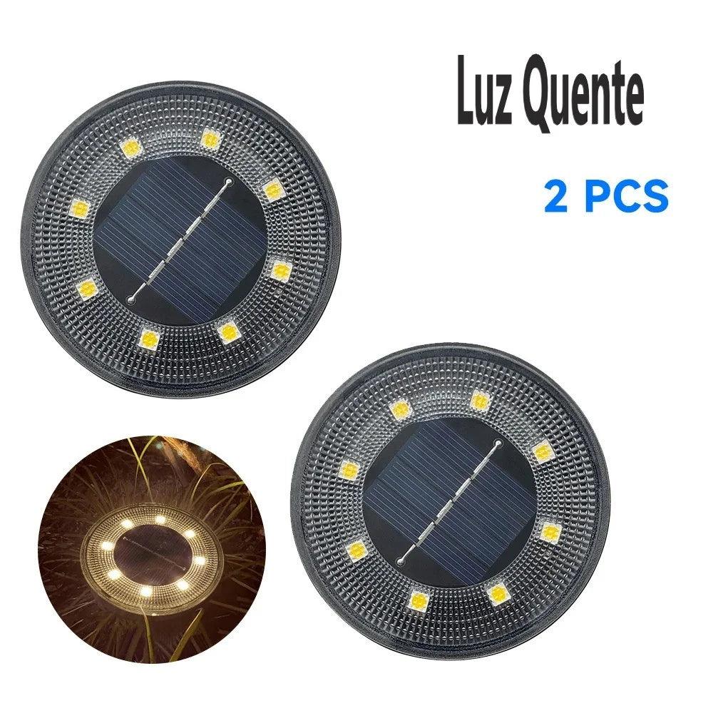 Luminária Solar LED: Beleza e Eficiência em Cada Raio de Luz. À prova d'água, 8 LEDs brilhantes, alimentação solar automática. Transforme seu espaço agora