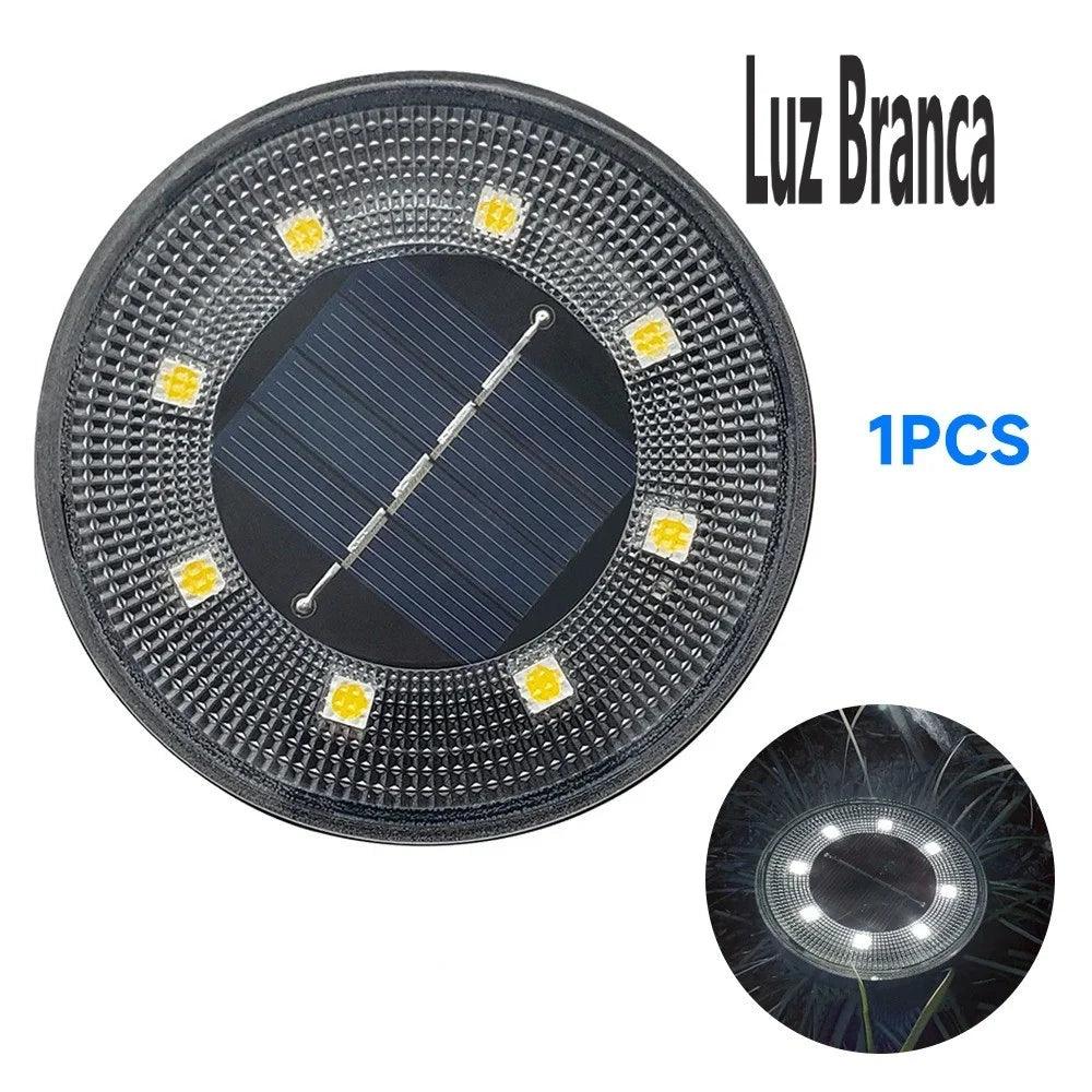 Luminária Solar LED: Beleza e Eficiência em Cada Raio de Luz. À prova d'água, 8 LEDs brilhantes, alimentação solar automática. Transforme seu espaço agora