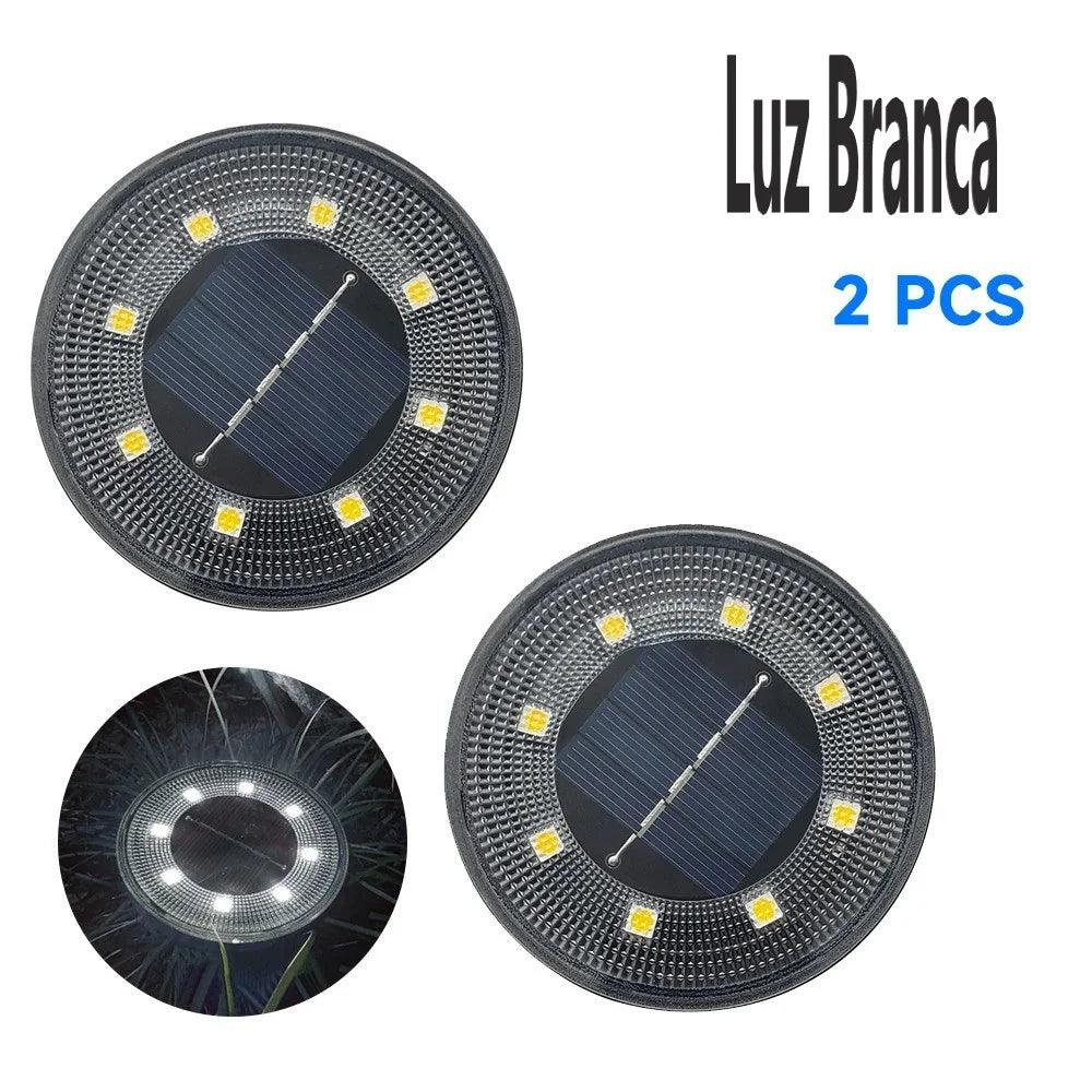 Luminária Solar LED: Beleza e Eficiência em Cada Raio de Luz. À prova d'água, 8 LEDs brilhantes, alimentação solar automática. Transforme seu espaço agora