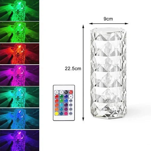 Luminária USB Cristal com 16 Cores - Polideia