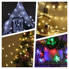 Transforme seu espaço com elegantes luzes de flocos LED. Decoração encantadora para festas e ambientes internos. Ilumine suas noites de maneira única
