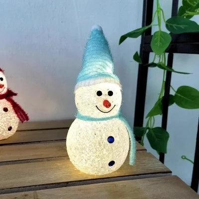 Luz Solar Boneco de Neve - Decore com encanto natalino, energia solar, durabilidade e design único para o seu jardim.