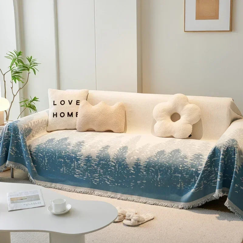 Comprar manta para sofá estampada Chenille antiderrapante decorativa proteção móveis casa sala barato promoção Polideia
