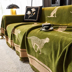 Comprar manta para sofá retrátil estampada leopardo algodão antiderrapante decorativa 3 lugares barata promoção
