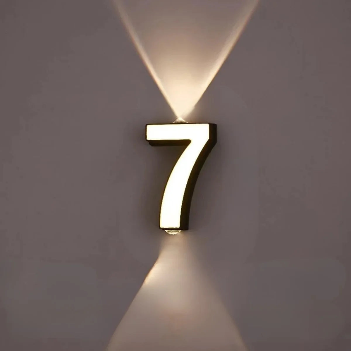 Comprar número residencial moderno de casa LED iluminado alumínio resistente água barato ou em promoção