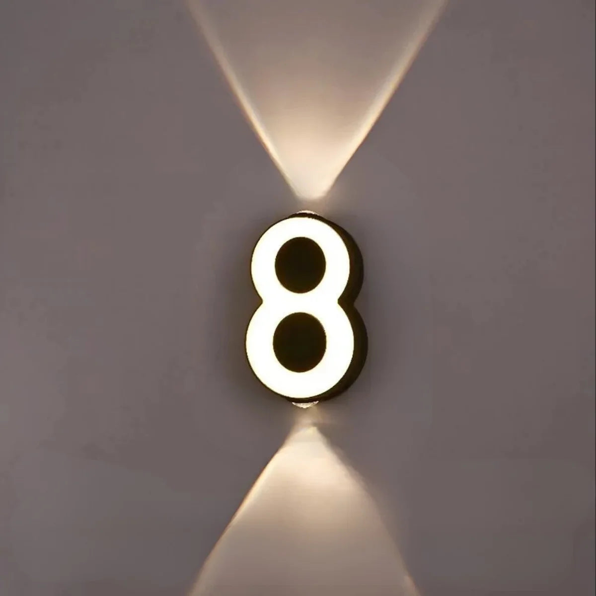 Comprar número residencial moderno de casa LED iluminado alumínio resistente água barato ou em promoção