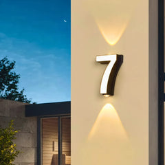 Número Residencial Moderno de Casa LED Iluminado 17cm