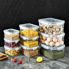 Organizador de Geladeira 2 em 1: Maximiza espaço e mantém frescor dos alimentos. Ideal para uma geladeira organizada e eficiente.