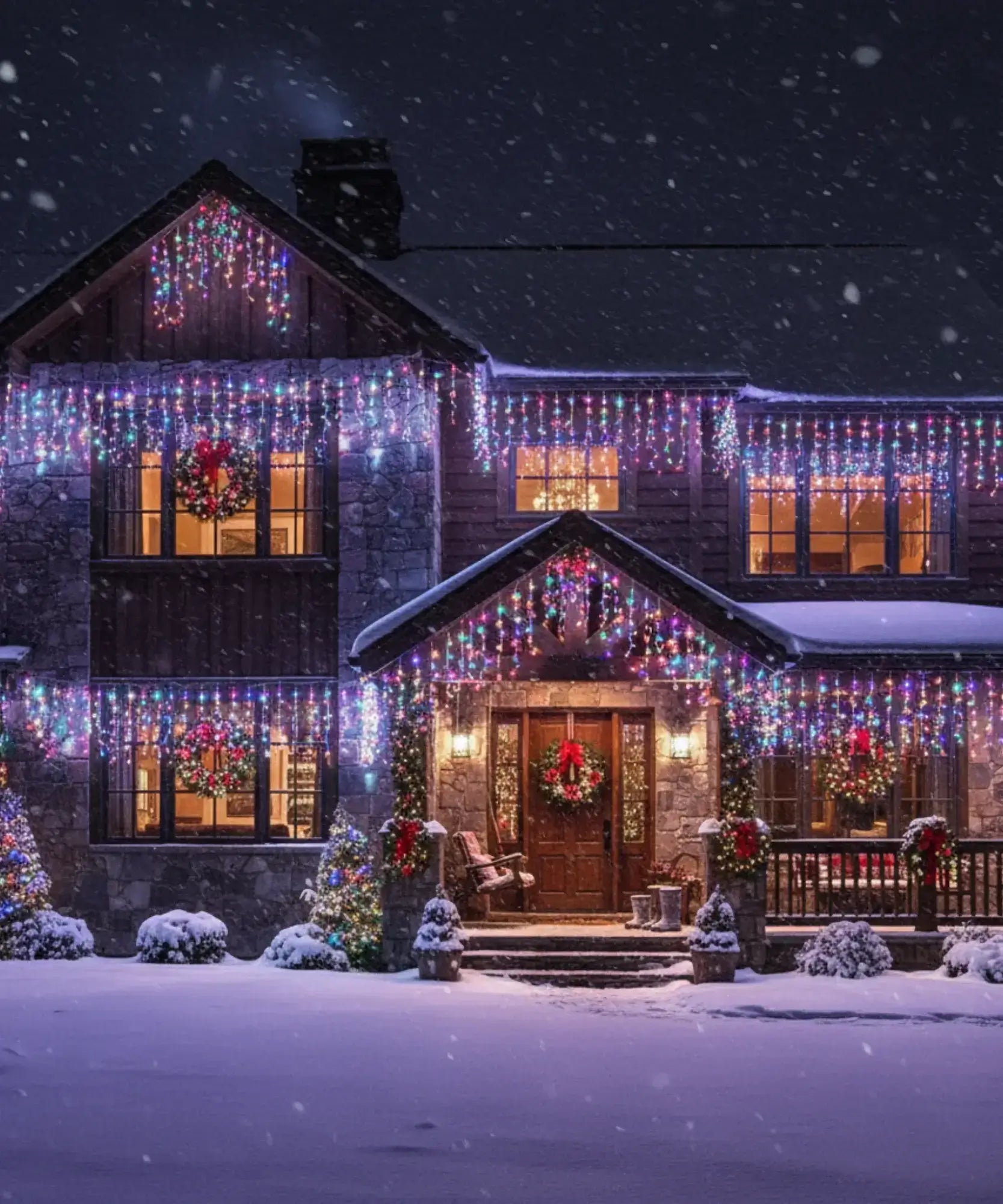 Comprar pisca pisca cascata LED solar 8 modos decoração natal externa resistente água barato promoção frete grátis